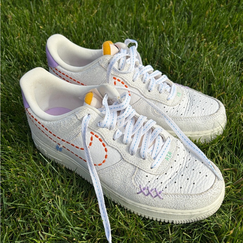 White Nike Air Force 101s